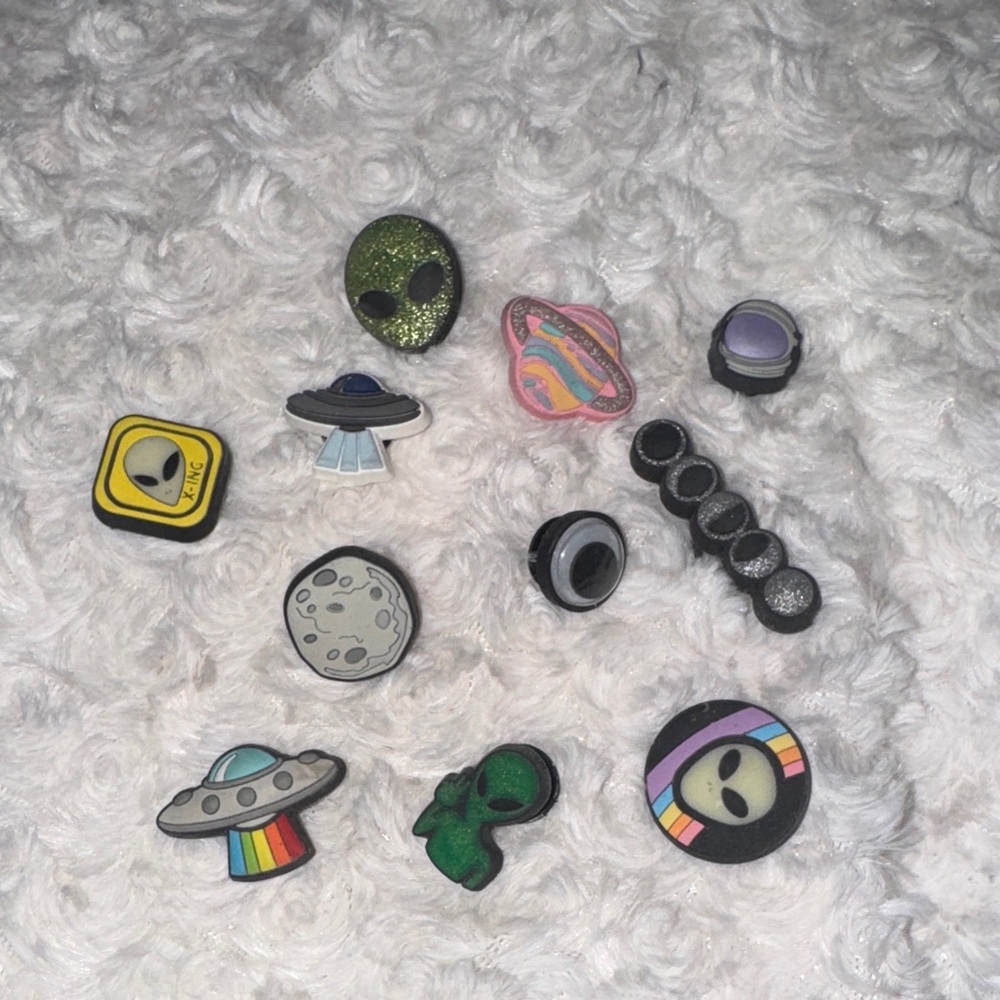 Alien and Space Themed Shoe Charms